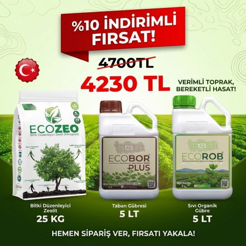 Tarla Bitkileri için 3'lü Organik Sıvı Gübre Seti 