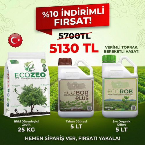 Tarla Bitkileri için 3'lü Organik Sıvı Gübre Seti 