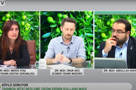 ECOBOR TEKNİK EKİBİ OLARAK KÖY TV'DE YAYINLANAN 'KÖYLÜ SORUYOR' CANLI YAYIN PROGRAMININ KONUĞUYDUK